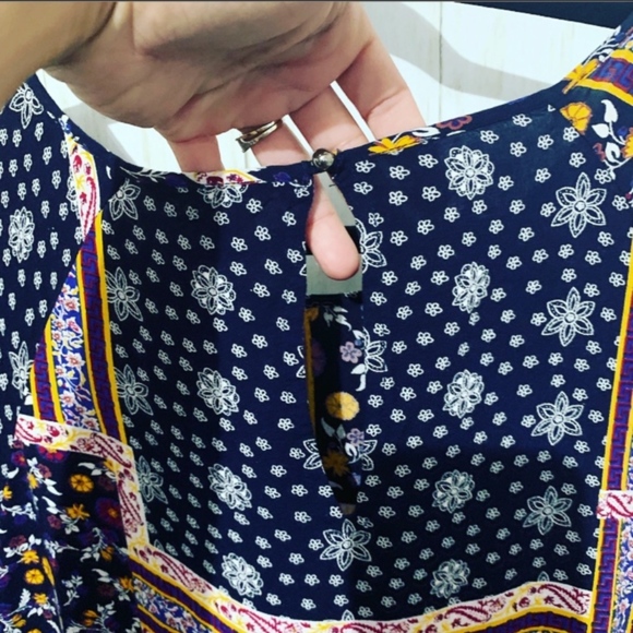 Anthology Fringed floral Tunic cover up size 20 - Picture 5 of 8